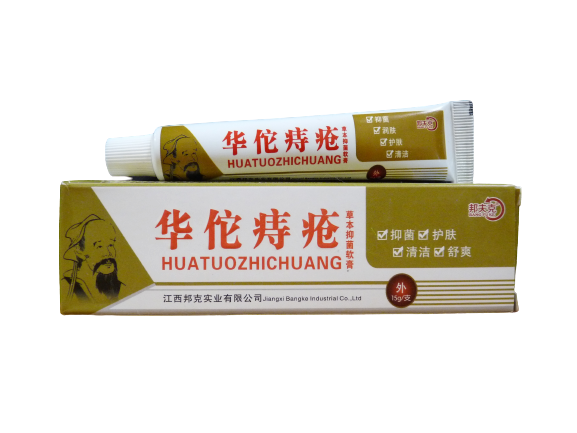 Антибактериальная мазь от геморроя Huatuo Zhi Chuang, 15 гр