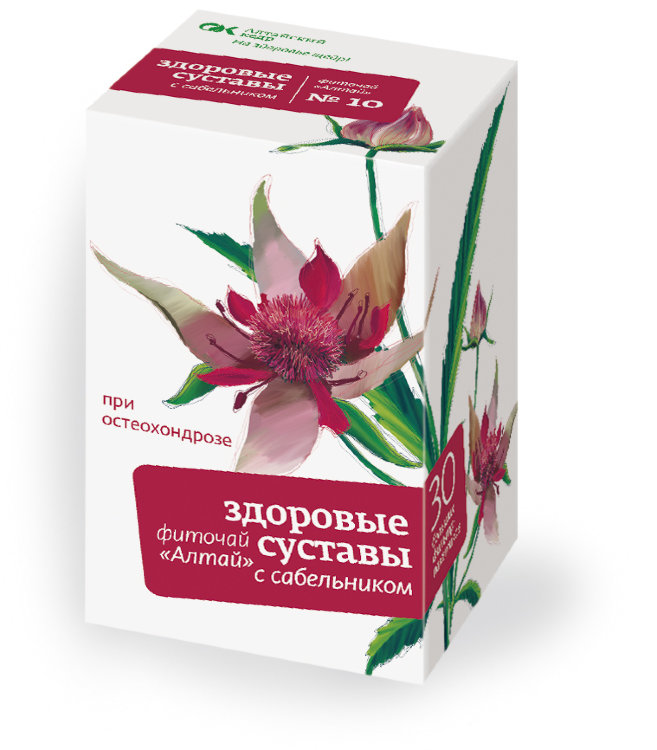 Фиточай Алтай №09 "Здоровые суставы. С сабельником", 30 ф/п