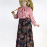 Блуза "Розовые перья", redrobe 63