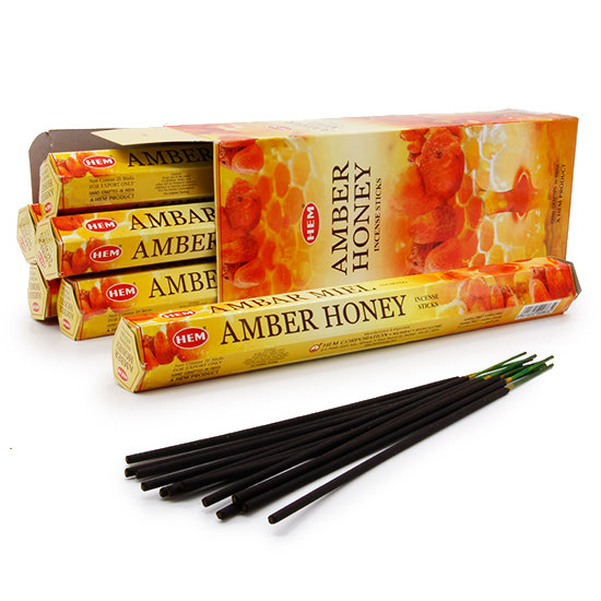 Благовония "Мед Honey" HEM HEXA шестигранники