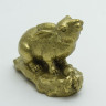 Фигурка Кролик с морковью, бронза, 8 см