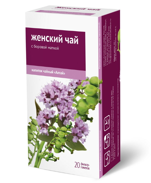 Чайный напиток Алтай "Женский чай. С боровой маткой", 20 ф/п