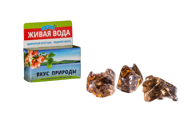 Смесь кристаллов дымчатого хрусталя и ледяного кварца "Вкус природы" для очистки и кондиционирования воды, 50 гр